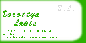 dorottya lapis business card